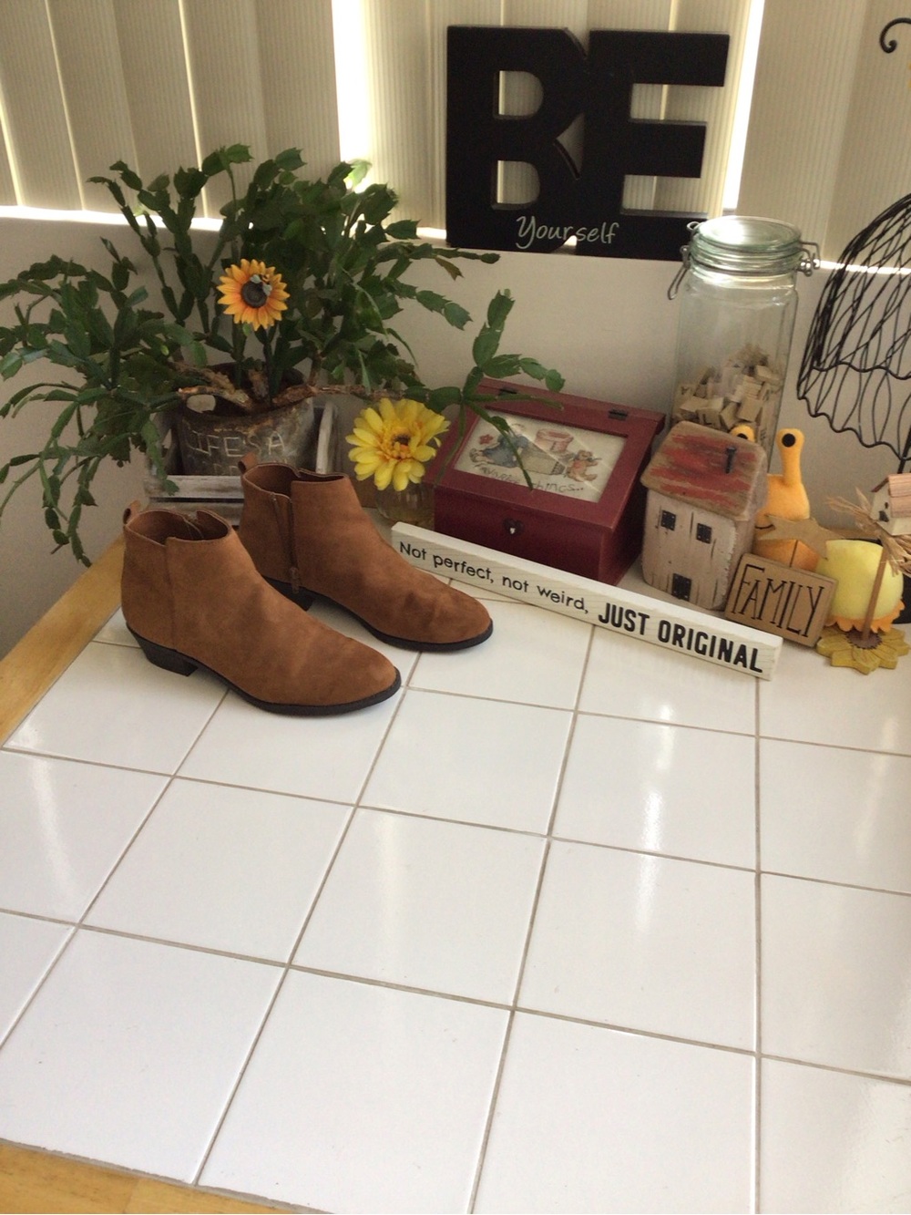 Forever 21 Brown Faux Suede Ankle Boots